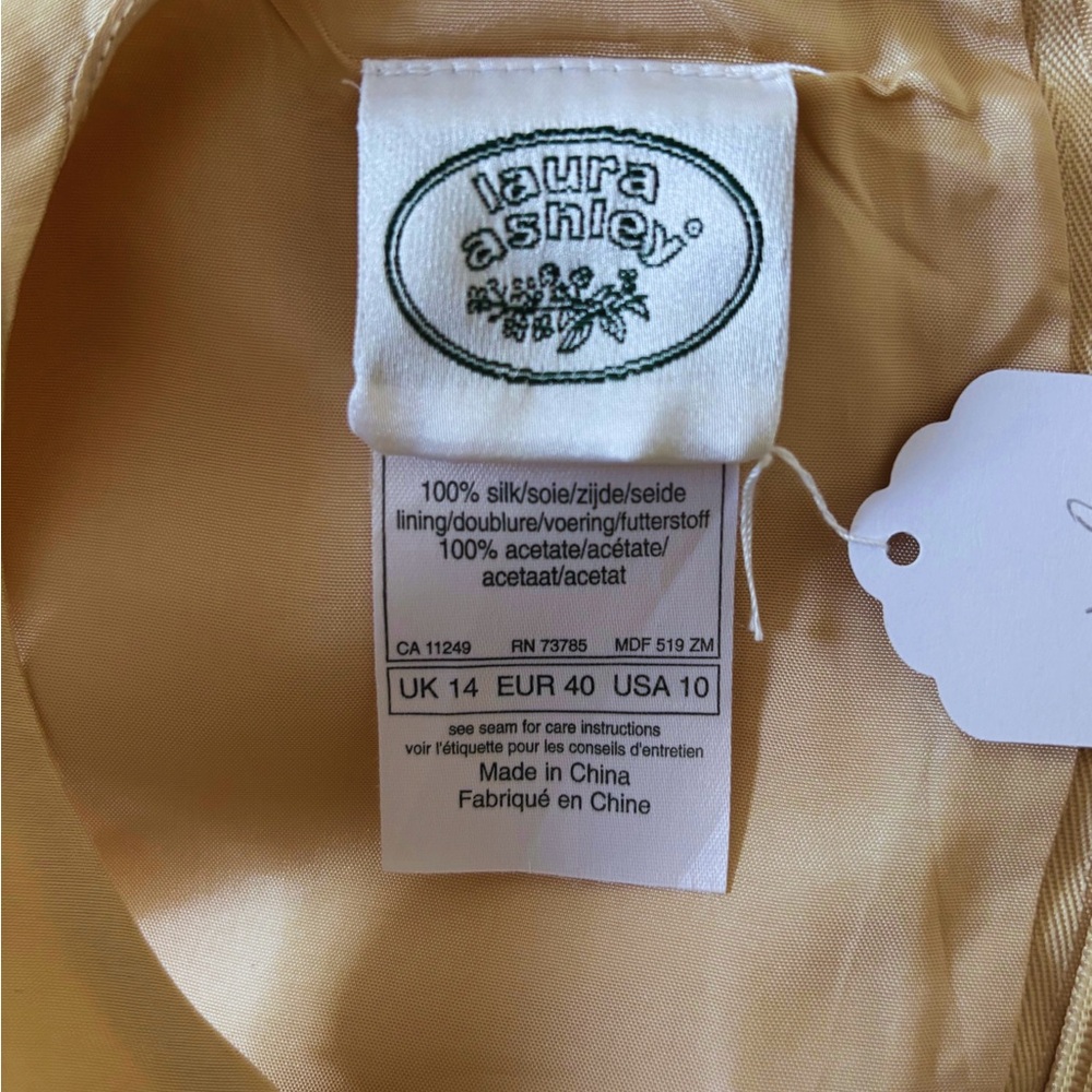 Laura Ashley Cream Midi Dress - Picture 3 of 3